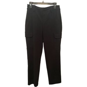 J/M Sportswear by Cato Black Pull On Cargo Ankle Pant Trouser Size S New